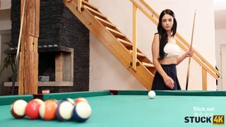 당구장에서 따먹히는 처자